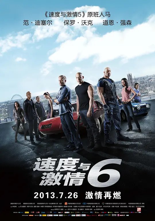 速度与激情6封面